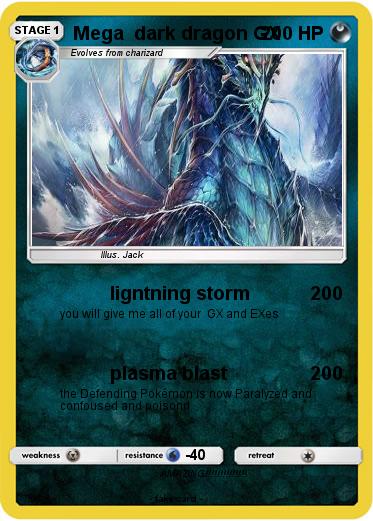 Pokemon Mega  dark dragon GX