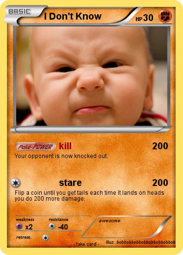 Pokemon I Don't Know