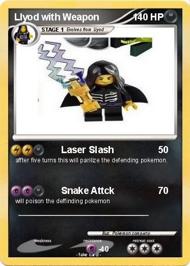 Pokemon Llyod with Weapon