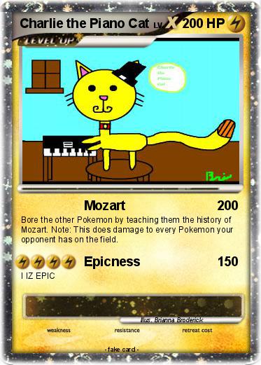 Pokemon Charlie the Piano Cat