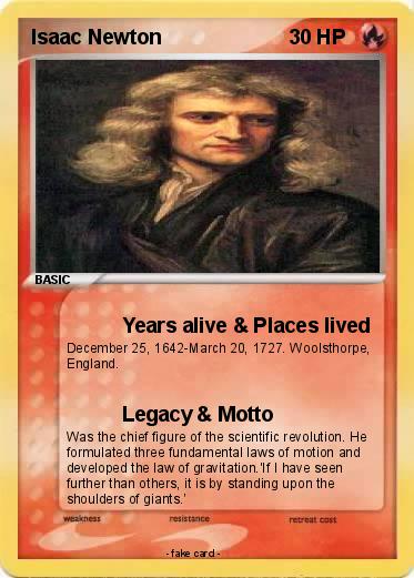 Pokemon Isaac Newton