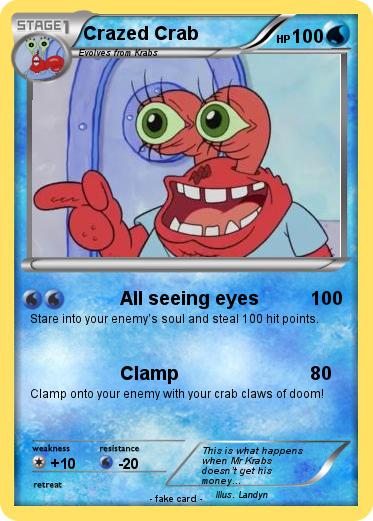Pokemon Crazed Crab