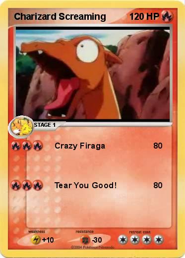 Pokemon Charizard Screaming