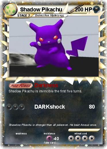 Pokemon Shadow Pikachu