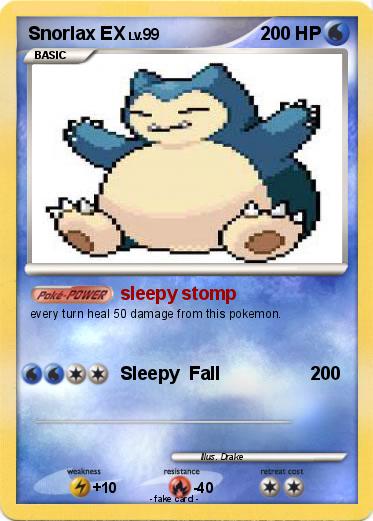 Pokemon Snorlax EX