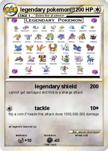 Pokemon legendary pokemon!!!