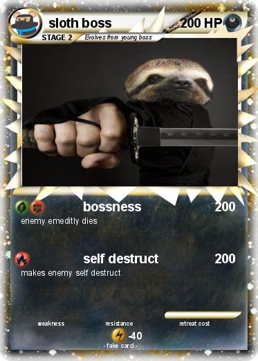 Pokemon sloth boss
