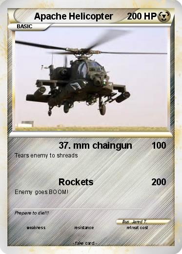 Pokemon Apache Helicopter