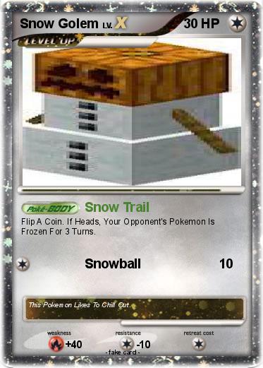 Pokemon Snow Golem