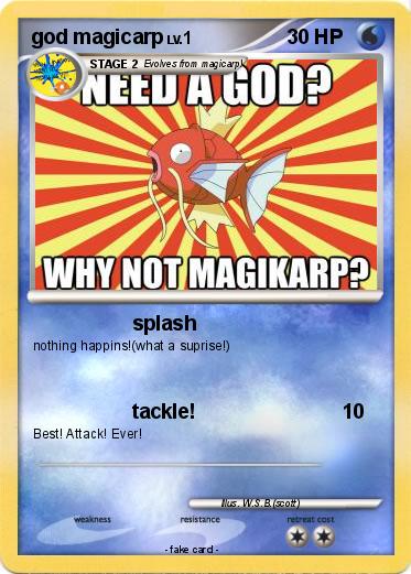 Pokemon god magicarp