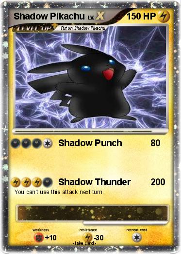 Pokemon Shadow Pikachu