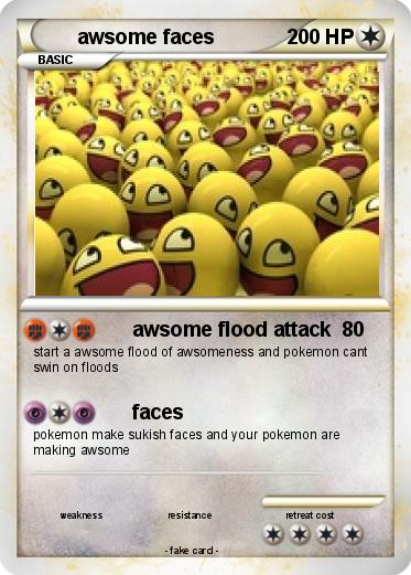 Pokemon awsome faces