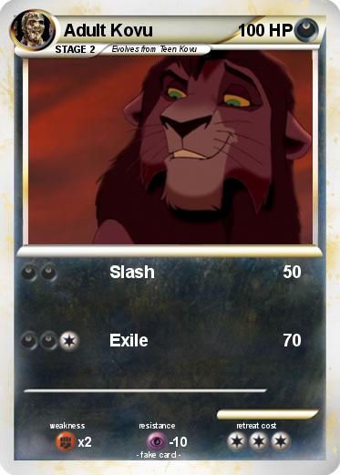 Pokemon Adult Kovu