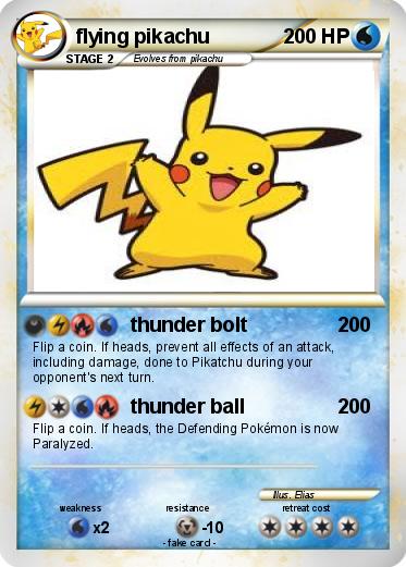Pokemon flying pikachu
