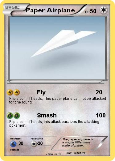 Pokemon Paper Airplane