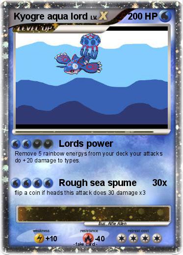 Pokemon Kyogre aqua lord