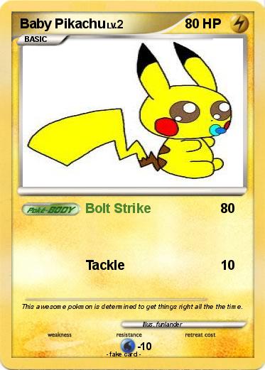 Pokemon Baby Pikachu