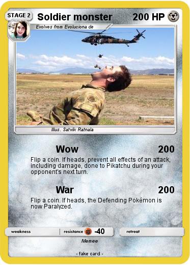 Pokemon Soldier monster