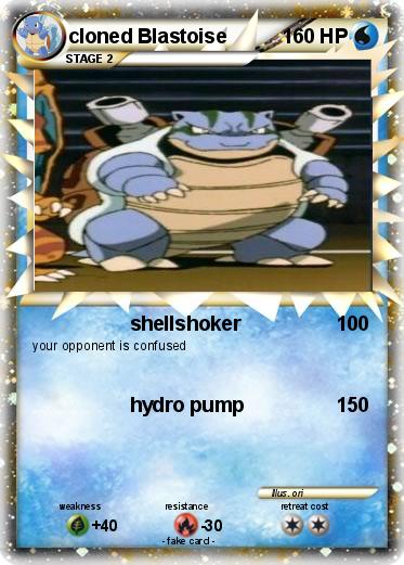 Pokemon cloned Blastoise