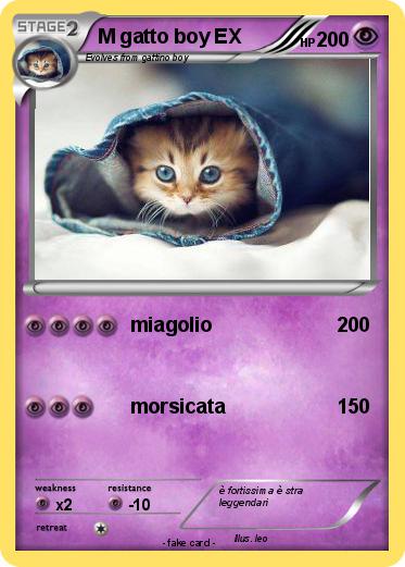 Pokemon M gatto boy EX