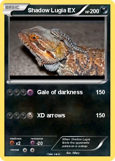 Pokemon Shadow Lugia EX