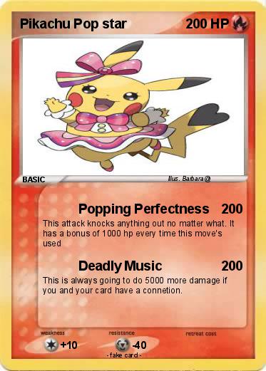 Pokemon Pikachu Pop star