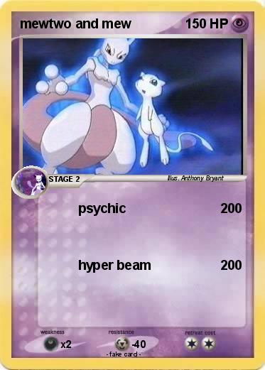 Pokemon mewtwo and mew