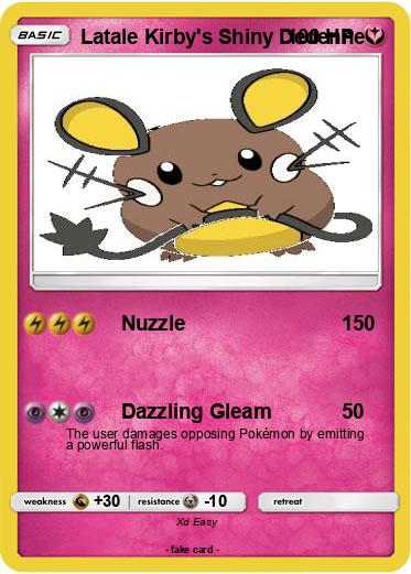 Pokemon Latale Kirby's Shiny Dedenne