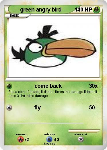 Pokemon green angry bird