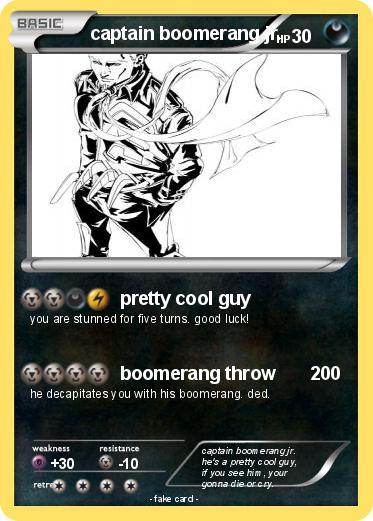 Pokemon captain boomerang jr.