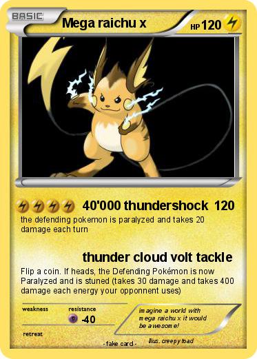 Pokemon Mega raichu x