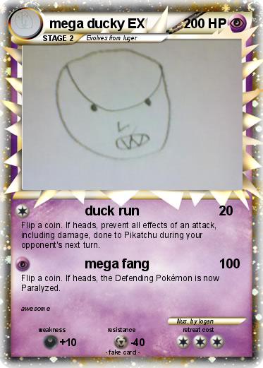 Pokemon mega ducky EX