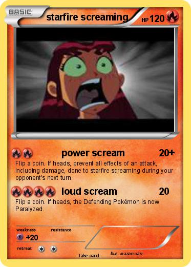 Pokemon starfire screaming