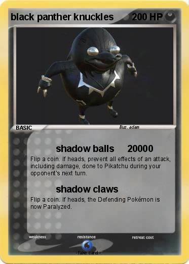 Pokemon black panther knuckles
