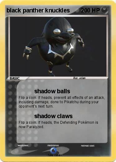 Pokemon black panther knuckles