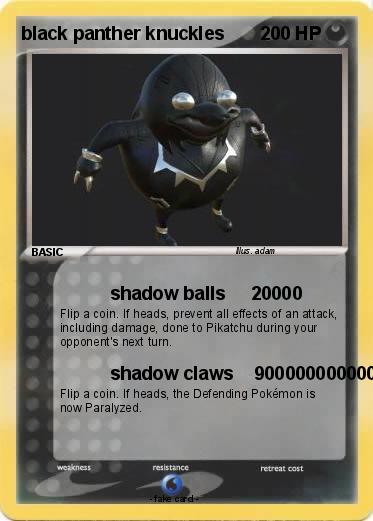 Pokemon black panther knuckles
