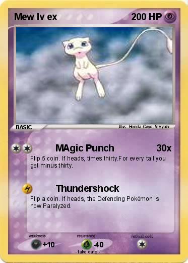 Pokemon Mew lv ex