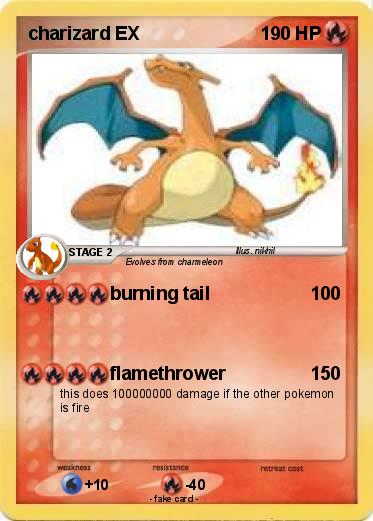 Pokemon charizard EX