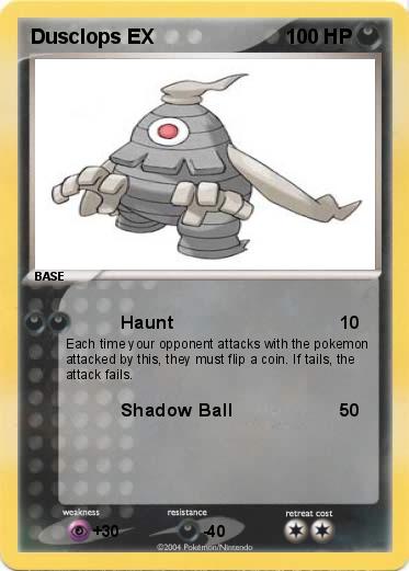 Pokemon Dusclops EX