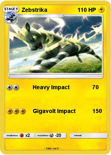 Pokemon Zebstrika