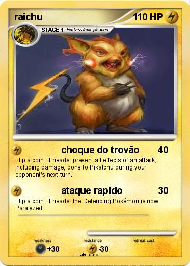 Pokemon raichu