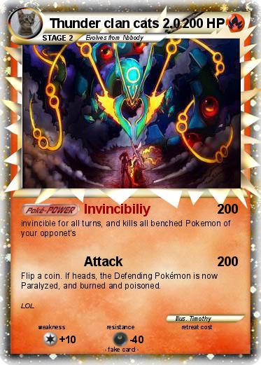 Pokemon Thunder clan cats 2.0