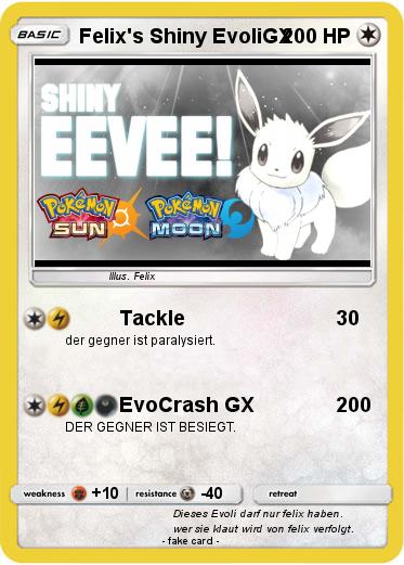 Pokemon Felix's Shiny EvoliGX