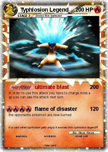 Pokemon Typhlosion Legend