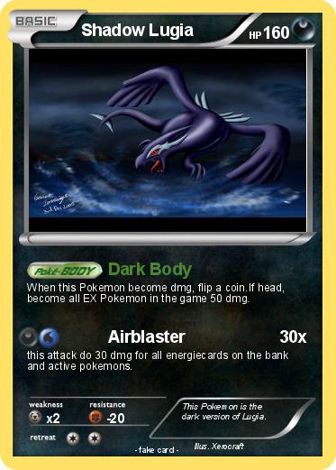 Pokemon Shadow Lugia