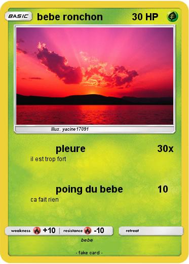 Pokemon bebe ronchon