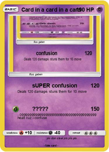 Pokemon Card in a card in a card
