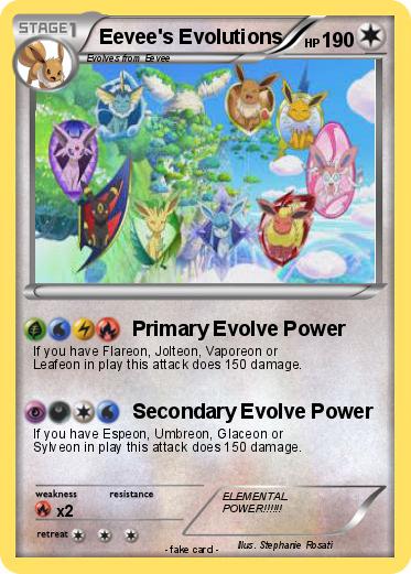 Pokemon Eevee's Evolutions