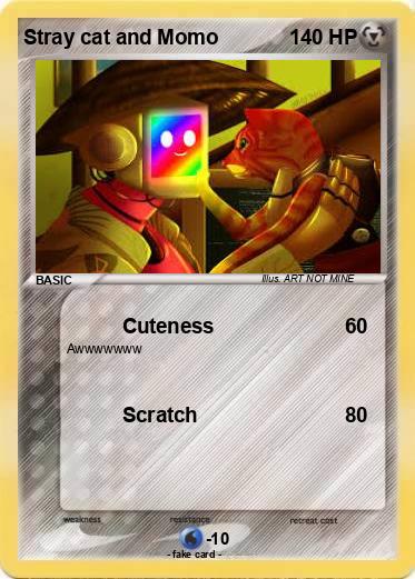 Pokemon Stray cat and Momo