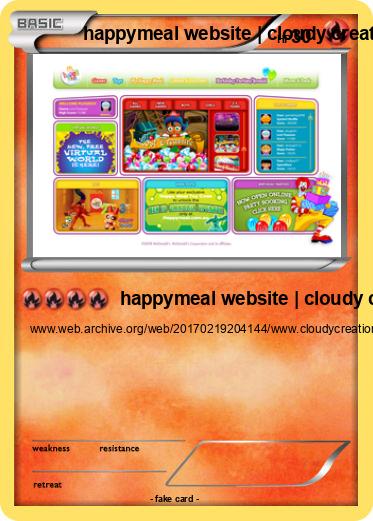Pokemon happymeal website | cloudy creations